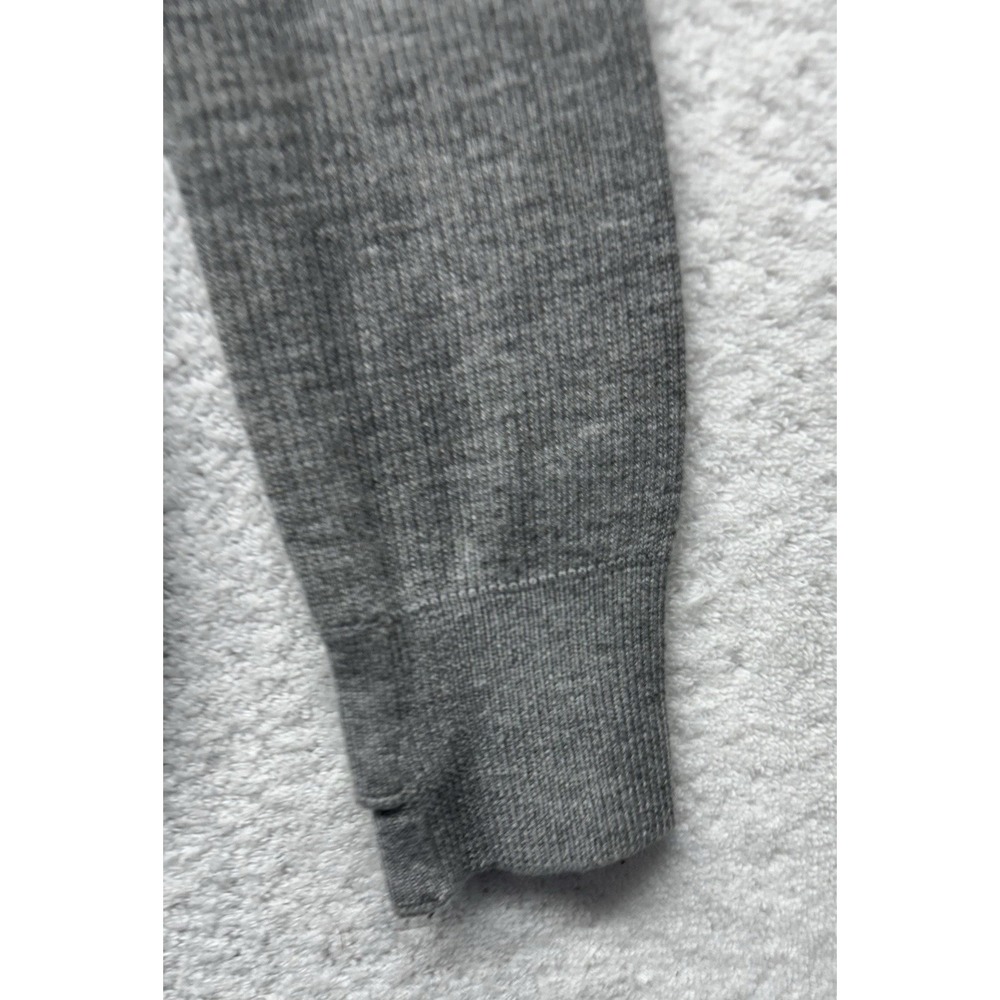 Lululemon Womens Size 10? Gray Yellow Reversible Cabin Yogi Wrap Sweater (M5) - Picture 2 of 6
